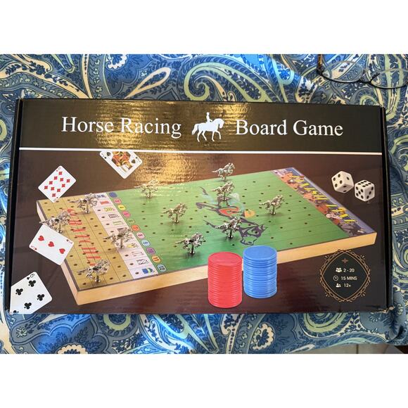 Horse Racing Board Game Age 12+ , 2-20 Players New - Picture 1 of 4